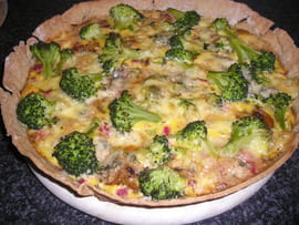 Quiche aux brocolis et gorgonzola