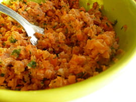 Carottes hach�es