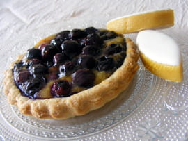 Tartelettes aux myrtilles et aux calissons