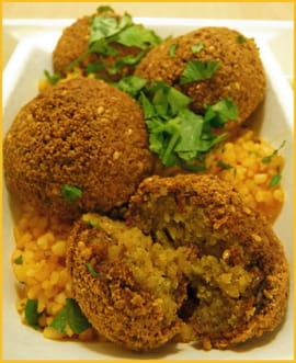 Falafels aux petits pois
