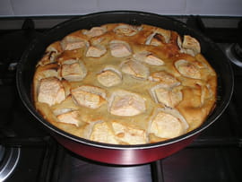 Tourte de fromage blanc aux pommes