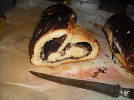 Pain d�j am�lior� � la farine de lupin au chocolat