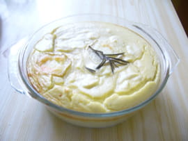 Flan chou-fleur ch�vre