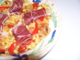Piperade au jambon de Bayonne