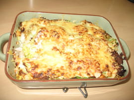 Gratin de saumon au chou