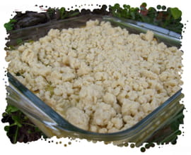 Crumble poulet-courgette 
