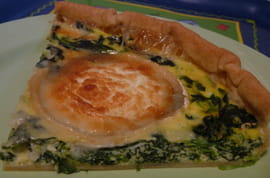 Quiche ch�vre �pinards