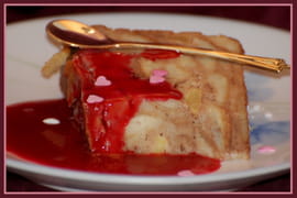 Pudding aux pommes et au chocolat