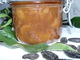Confiture de p�che � la f�ve tonka