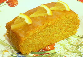 Cake aux carottes et au gingembre