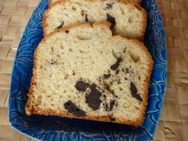 Cake � la banane et p�pites ede chocolat