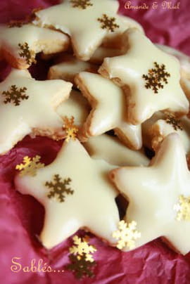 Sabl�s aux �pices, orange et chocolat blanc