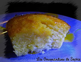 Moelleux orange coeur chocolat blanc 