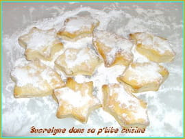 Biscuits sabl�s au citron vert enneig�s