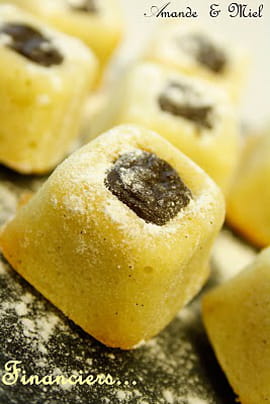 Financiers vanille-chocolat