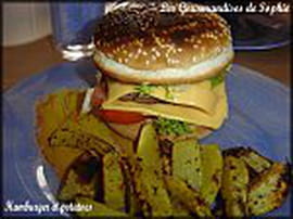 Hamburgers et potatoes 