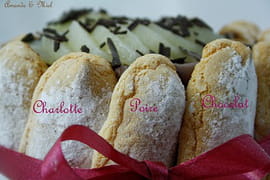 Charlotte chocolat-poire