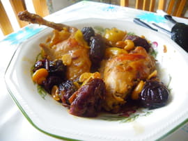 Lapin r�ti avec citrons confits et pruneaux