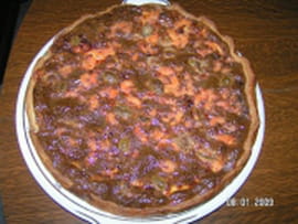 Quiche aux crevettes et au thon