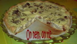 Tarte aux topinambours, ch�vre et tomates s�ch�es