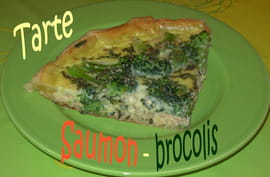 Tarte au saumon et aux brocolis
