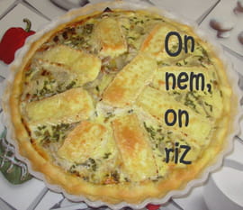 Tarte au brie, noix et endives caram�lis�es