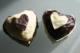 Fondant Black and White Saint-Valentin