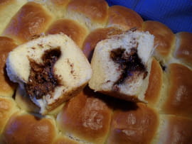 Brioches/beignets au nutella au four