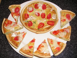 Tarte aux tomates et au ch�vre