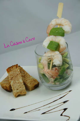 Cocktail avocat-crabe
