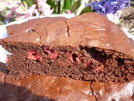 G�teau chocolat-framboise