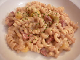 Risotto de torsettes au chorizo et au poivron