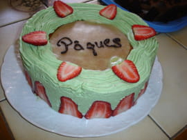 Fraisier � la pistache