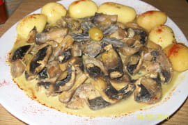 Champignons en sauce au micro-ondes