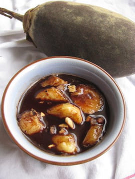 Bananes caram�lis�es avec leur sauce au chocolat
