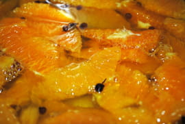 Supr�mes d oranges safran�es au poivre de Sichuan