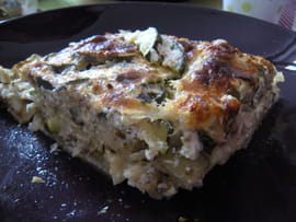 Lasagnes de courgette-ricotta aux herbes oubli�es