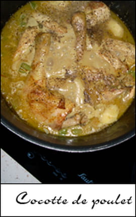 Cocotte de poulet au lait de coco