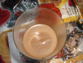 Sabayon au chocolat noir