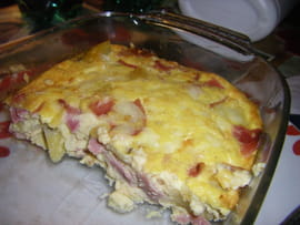 Frittata pommes de terre jambon