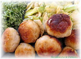 Croquettes de poisson � la noix de coco