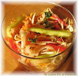 Salade de crudit�s sauce � la menthe