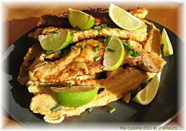 Filets de merlan en beignets aux �pices