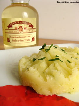 Ecras� de pomme de terre � l huile de truffes