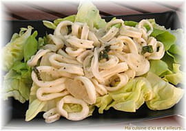 Salade de calamars � la citronnelle