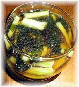 Soupe glac�e aux algues