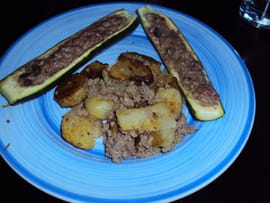 Courgettes farcies l�g�res