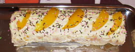 Roul� � la mousse de p�ches
