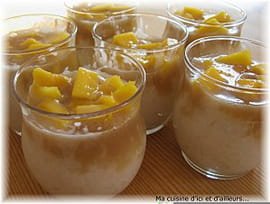 Riz au lait de coco et mangue