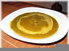 Soupe de lentilles aux �pinards